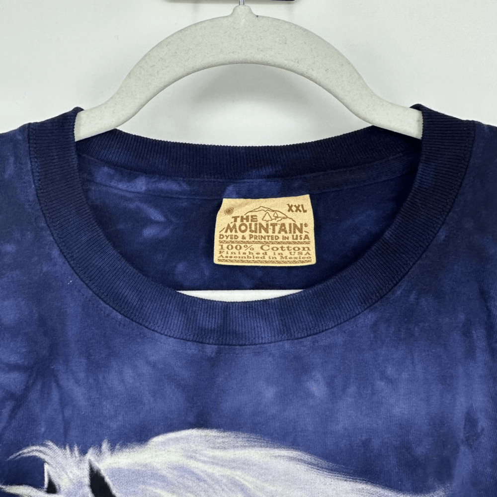 Vintage Y2K Mountain White Horse Pentound T-Shirt 2X Graphic Print - Picture 6 of 9